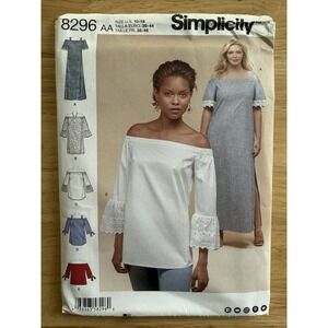 Simplicity PATTERN 8296 Misses' & Women's Dress Top Or Tunic Size 10-18 Uncut FF